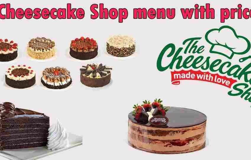 Cheesecake Shop Menu
