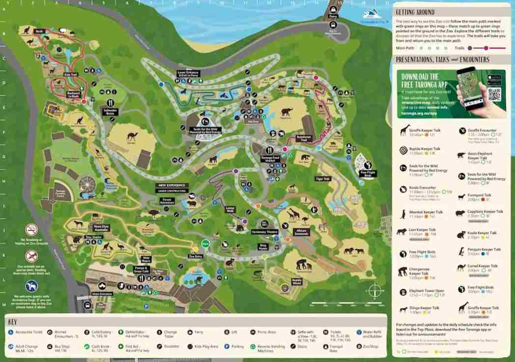 Taronga Zoo Map